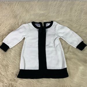 Blueberi Boulevard Sweater Dress w/ Bow 12 Months